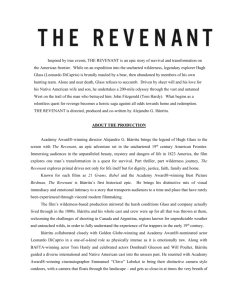 Inspired by true events, THE REVENANT is an epic story of survival