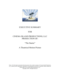 executive summary - Cinema Island Productions
