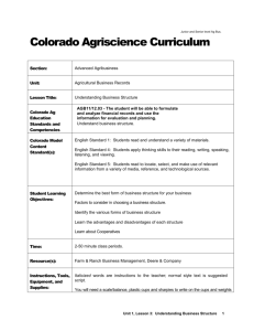 Understanding Business Structure Lesson Plan