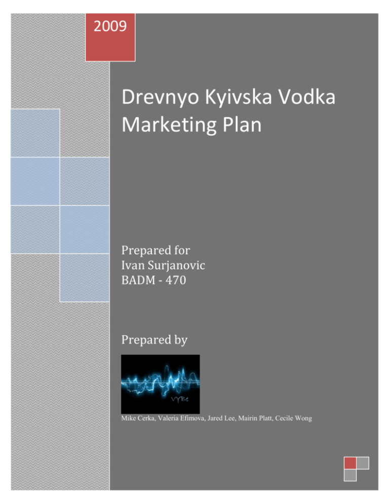 Vodka Distribution Business Plan 2024 Aimee Atlante