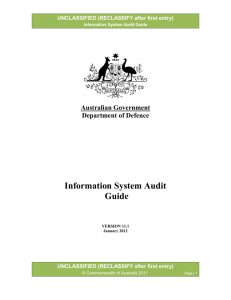 Information System Audit Guide - Australian Signals Directorate