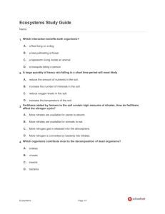 Ecosystems Study Guide
