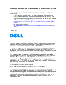 Dell response  - Business & Human Rights Resource Centre