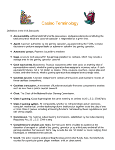 Casino Terminology