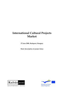 International cultural project market