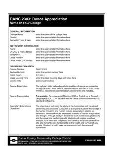 DANC_2303 - Dallas County Community College District