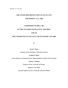 draft 3 - University of Toronto Faculty of Law