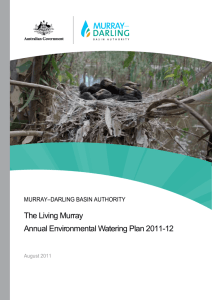 TLM Annual Environmental Watering Plan 2011-12 - Murray