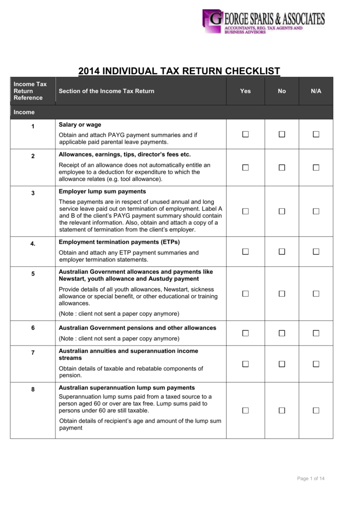 individual-tax-return-checklist