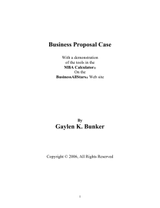 Business Proposal Case