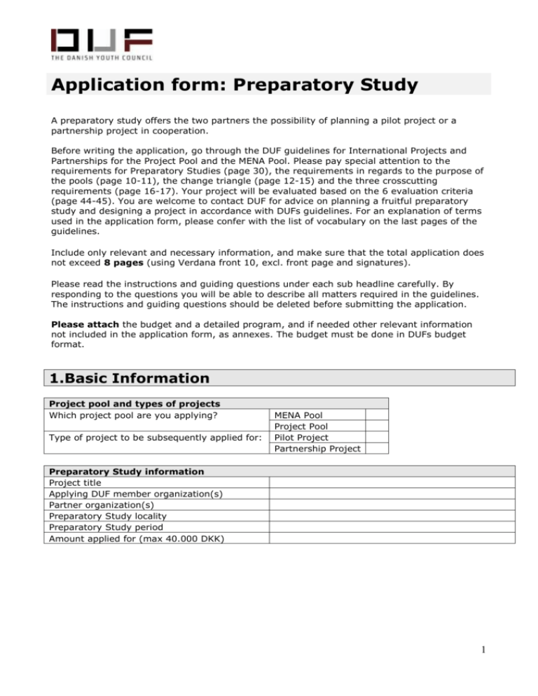 What Is A Pre Application Form