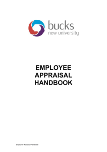 At the appraisal interview - Buckinghamshire New University