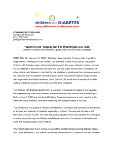 Quilt for Life Press Release