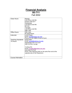 Financial Analysis Syllabus