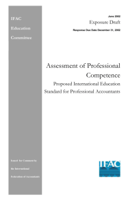 Assessment of Professional