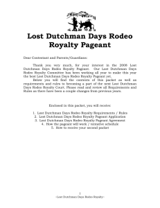 Lost Dutchman Days Rodeo Royalty Pageant