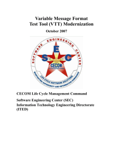 Variable Message Format - The Software Revolution, Inc.