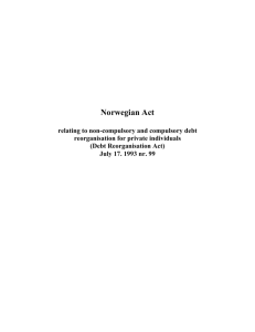 1993 Norwegian Debt Reorganisation Act