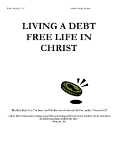 living a debt - Faith Realty, LLC