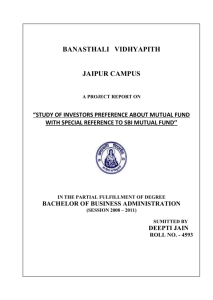 study of investor preference abt mutual fund