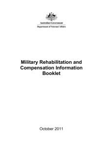 Military Rehabilitation and Compensation Information Booklet