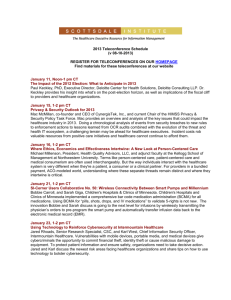 2003 Program Summary - Scottsdale Institute