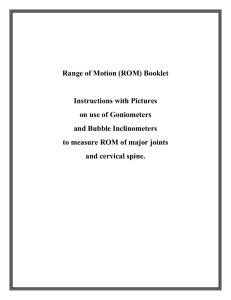Range of Motion (ROM) Booklet