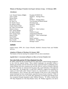 Minutes of Meeting 12th Feb 2009