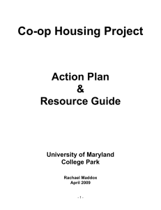 Co-op Housing Project