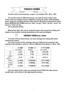 french verbs - whitecross.