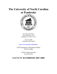 4-1Section 1 - The University of North Carolina at Pembroke