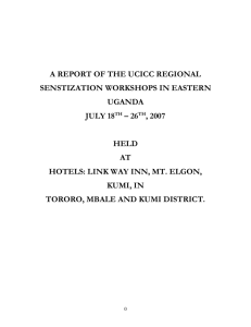 Regional Workshops Eastern Uganda July 2007