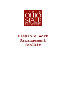 Flexible Work Arrangement Toolkit