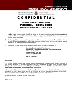 Personal History Form (DOC Version, 172 kb)