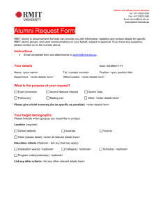 Alumni and Development Service Request Form