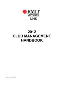 CLUB MANAGEMENT GUIDE
