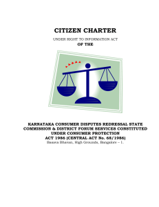 GOVERNMENT OF KARNATAKA - Karnataka State Consumer