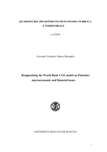 2. The causality structure in the World Bank CGE model for Palestine