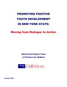 promoting positive - Partners for Children