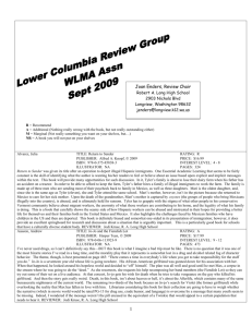 Sep 2009 Reviews - the Lower Columbia Review Wiki