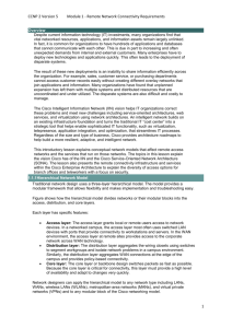 CCNP 2 Version 5 Module 1 - Remote Network Connectivity