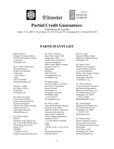 Partial Credit Guarantees