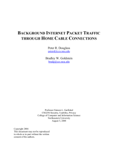 BACKGROUND INTERNET PACKET TRAFFIC