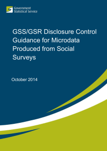 Disclosure Control Guidance for Microdata Produced from Social