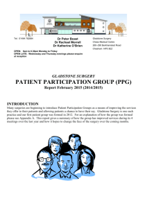Patient Group - Gladstone Surgery
