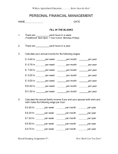 PERSONAL FINANCIAL MANAGEMENT