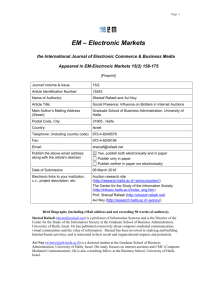 Social Presence: Influence on Bidders in Internet Auctions