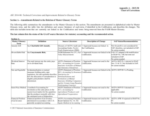 Chart of Corrections - National Association of Insurance