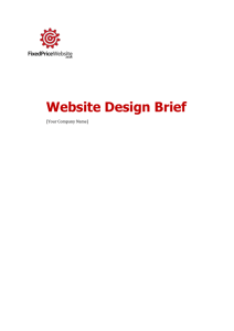 Website Design Brief - FixedPriceWebsite.co.uk