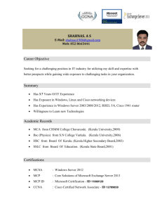 shahnas resume
